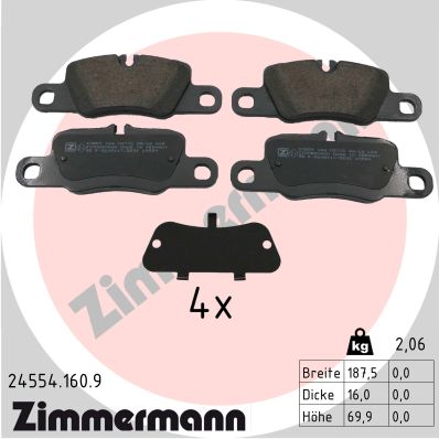 Brake Pad Set, disc brake (Rear axle)  Art. 245541609