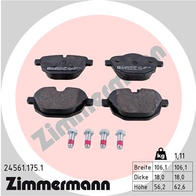 Brake Pad Set, disc brake (Rear axle)  Art. 245611751