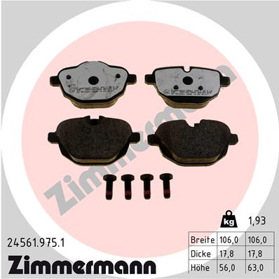 Brake Pad Set, disc brake (Rear axle)  Art. 245619751