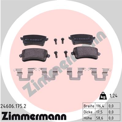 Brake Pad Set, disc brake (Rear axle)  Art. 246061752