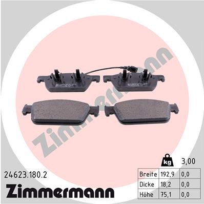 Brake Pad Set, disc brake (Front axle)  Art. 246231802