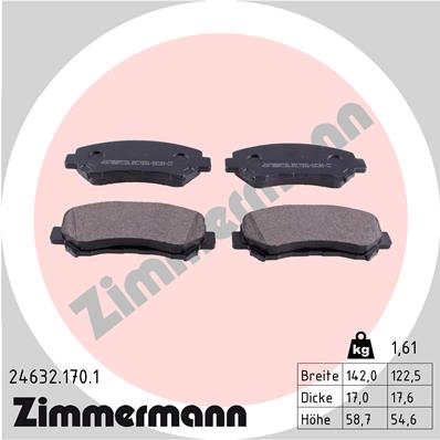 Brake Pad Set, disc brake (Front axle)  Art. 246321701