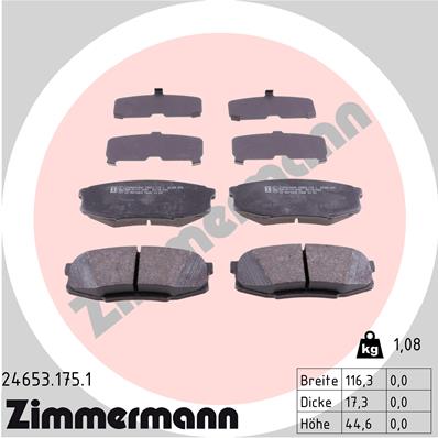 Brake Pad Set, disc brake (Rear axle)  Art. 246531751