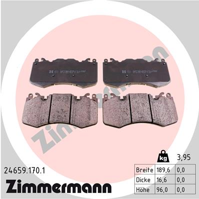 Brake Pad Set, disc brake (Front axle)  Art. 246591701