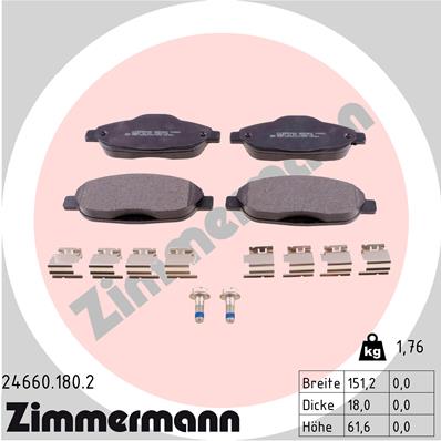 Brake Pad Set, disc brake (Front axle)  Art. 246601802