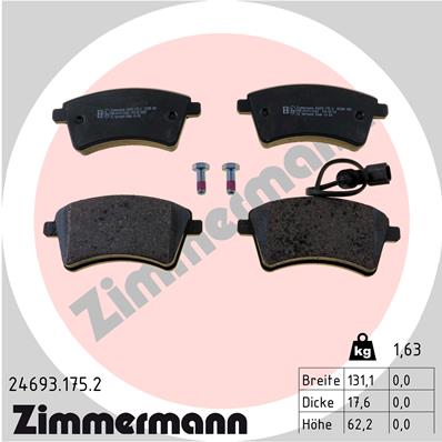 Brake Pad Set, disc brake (Front axle)  Art. 246931752