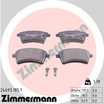 Brake Pad Set, disc brake (Front axle)  Art. 246931851