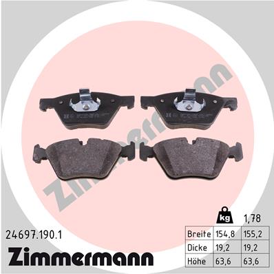 Brake Pad Set, disc brake (Front axle)  Art. 246971901