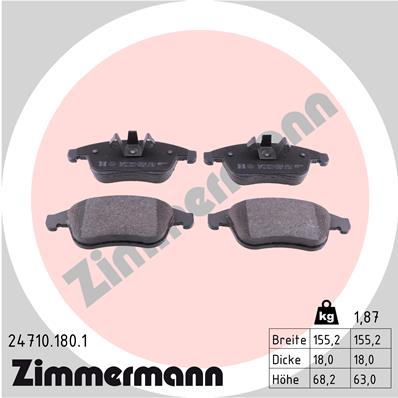 Brake Pad Set, disc brake (Front axle)  Art. 247101801