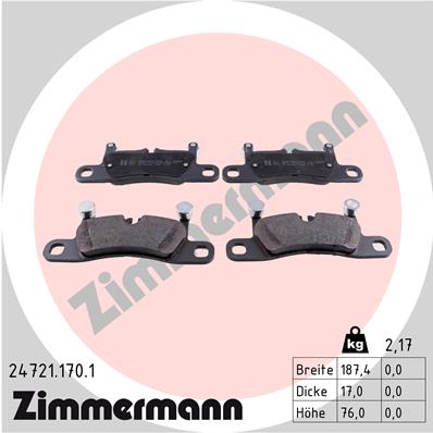 Brake Pad Set, disc brake (Rear axle)  Art. 247211701