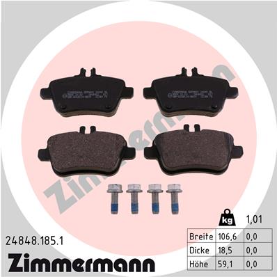 Brake Pad Set, disc brake (Rear axle)  Art. 248481851