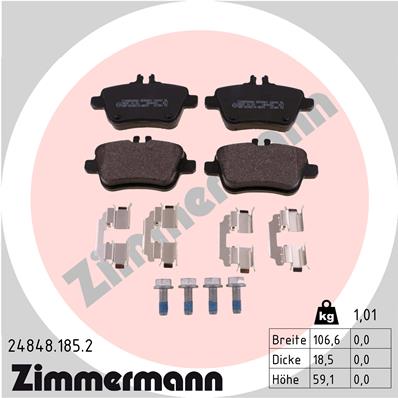 Brake Pad Set, disc brake (Rear axle)  Art. 248481852