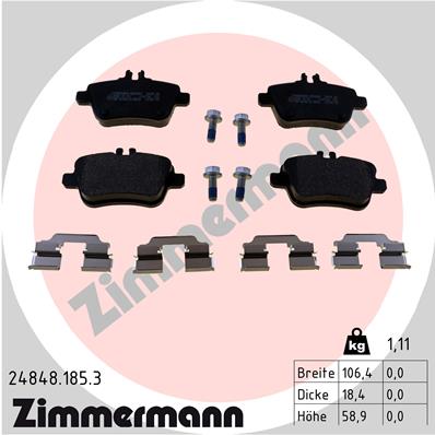 Brake Pad Set, disc brake (Rear axle)  Art. 248481853