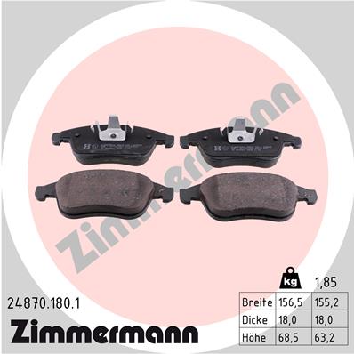 Brake Pad Set, disc brake (Front axle)  Art. 248701801