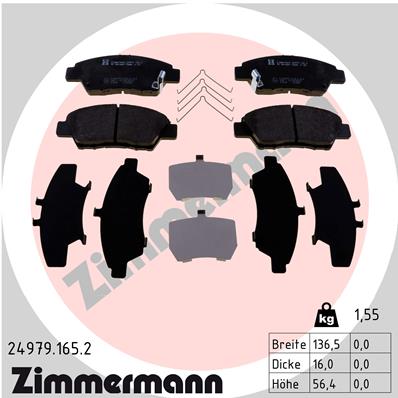 Brake Pad Set, disc brake (Front axle)  Art. 249791652