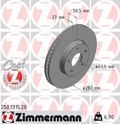 Brake Disc (Front axle)  Art. 250131520