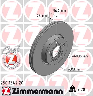 Brake Disc (Front axle)  Art. 250134720