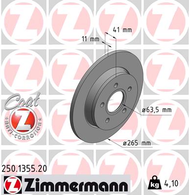 Brake Disc (Rear axle)  Art. 250135520