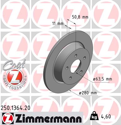 Brake Disc (Rear axle)  Art. 250136420