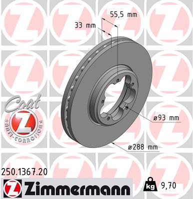 Brake Disc (Front axle)  Art. 250136720