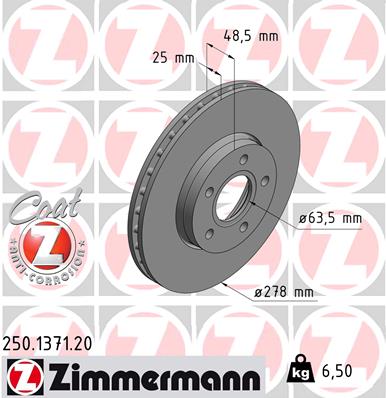 Brake Disc (Front axle)  Art. 250137120