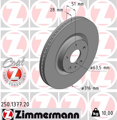 Brake Disc (Front axle)  Art. 250137720