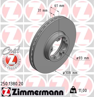 Brake Disc (Front axle)  Art. 250138020