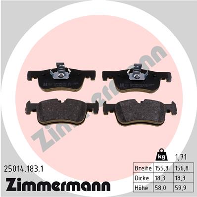 Brake Pad Set, disc brake (Front axle)  Art. 250141831