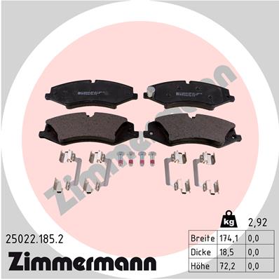 Brake Pad Set, disc brake (Front axle)  Art. 250221852