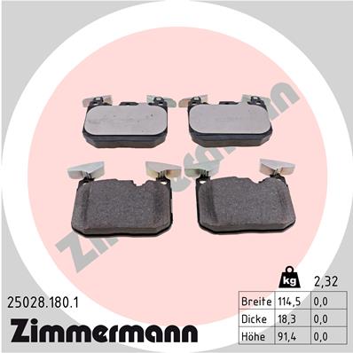 Brake Pad Set, disc brake (Front axle)  Art. 250281801