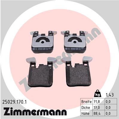 Brake Pad Set, disc brake (Rear axle)  Art. 250291701