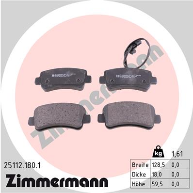 Brake Pad Set, disc brake (Rear axle)  Art. 251121801