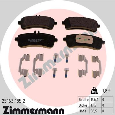 Brake Pad Set, disc brake (Disc brake)  Art. 251631852