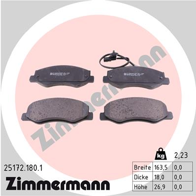 Brake Pad Set, disc brake (Rear axle)  Art. 251721801