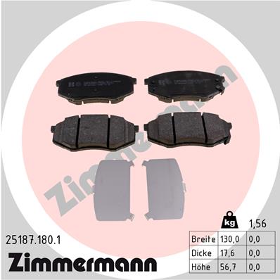 Brake Pad Set, disc brake (Front axle)  Art. 251871801