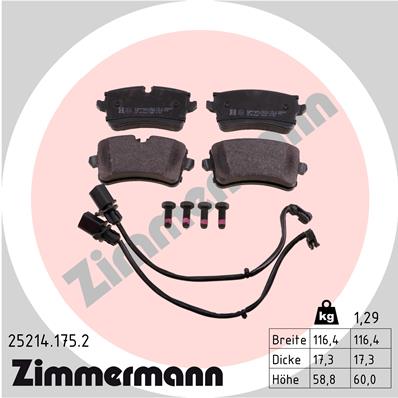 Brake Pad Set, disc brake (Rear axle)  Art. 252141752