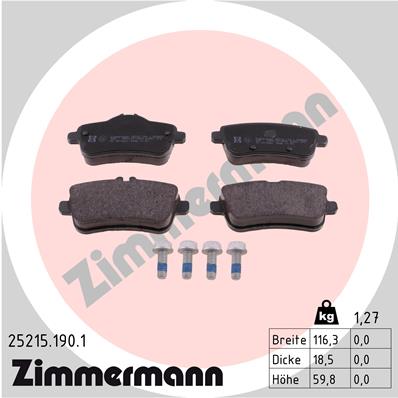 Brake Pad Set, disc brake (Rear axle)  Art. 252151901