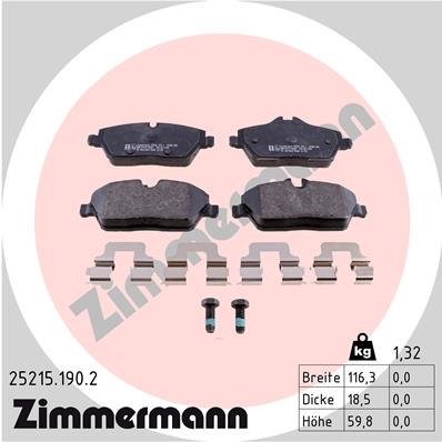 Brake Pad Set, disc brake (Rear axle)  Art. 252151902