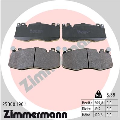 Brake Pad Set, disc brake (Front axle)  Art. 253001901