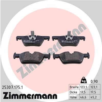 Brake Pad Set, disc brake (Rear axle)  Art. 253071751