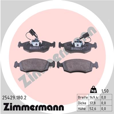 Brake Pad Set, disc brake (Front axle)  Art. 254291802