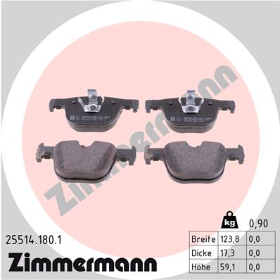 Brake Pad Set, disc brake (Rear axle)  Art. 255141801