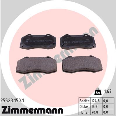 Brake Pad Set, disc brake (Front axle)  Art. 255281501