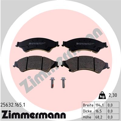 Brake Pad Set, disc brake (Front axle)  Art. 256321651