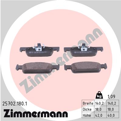 Brake Pad Set, disc brake (Front axle)  Art. 257021801