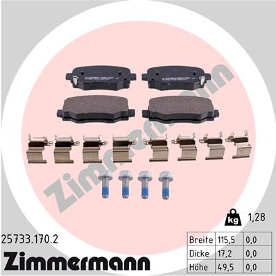 Brake Pad Set, disc brake (Rear axle)  Art. 257331702