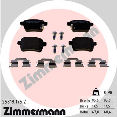 Brake Pad Set, disc brake (Front axle)  Art. 258181752