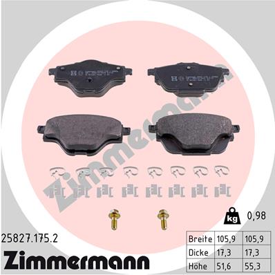 Brake Pad Set, disc brake (Rear axle)  Art. 258271752