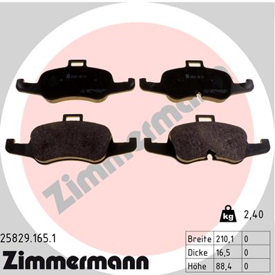 Brake Pad Set, disc brake (Front axle)  Art. 258291651