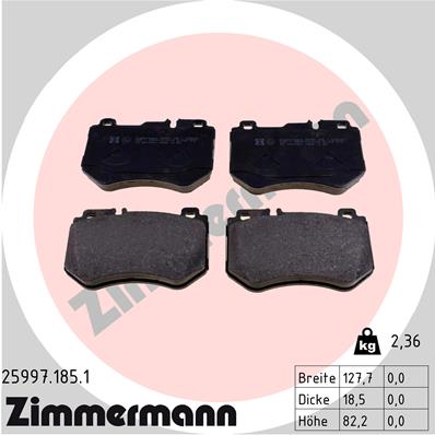 Brake Pad Set, disc brake (Front axle)  Art. 259971851